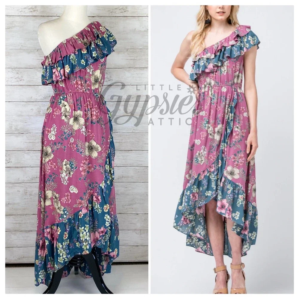 Entro Frolic in the Flowers Midi Dress - Picture 1 of 10